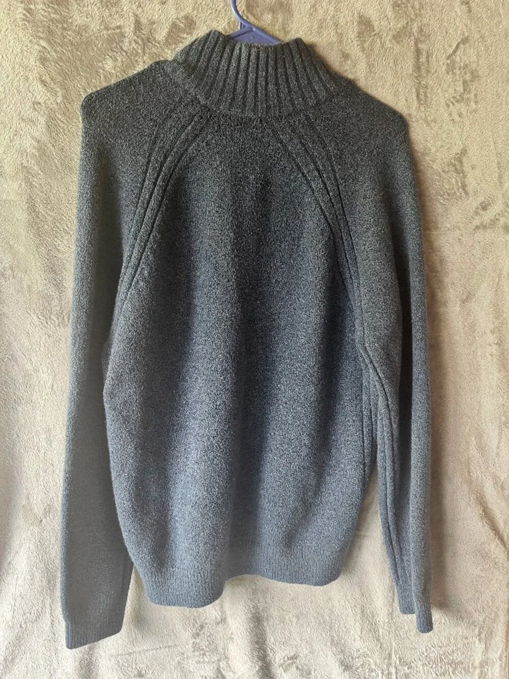 Banana Republic Men’s Blue Mock Neck Button-Front Sweater - Size Large